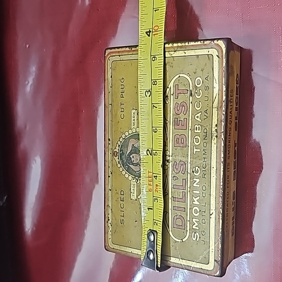 VINTAGE DILL's BEST CIGARETTE TOBACCO TIN RETRO CIGARETTE BOX - Picture 6 of 7